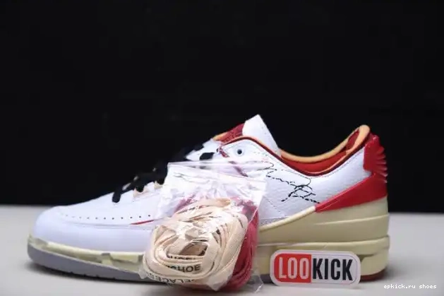 Red White Jordan DJ4375-106 Retro 2 SP Low Off-White 0619